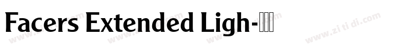 Facers Extended Ligh字体转换